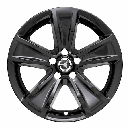 Coast2Coast 18", 5 Spoke, Gloss Black, Plastic, Set Of 4, Not Compatible With Steel Wheels IWCIMP401BLK